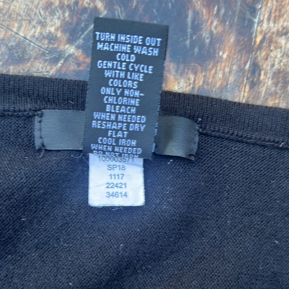 Alfani NWOT embroidered floral thick knit long shirt, chiffon princess sleeves M - Picture 8 of 11